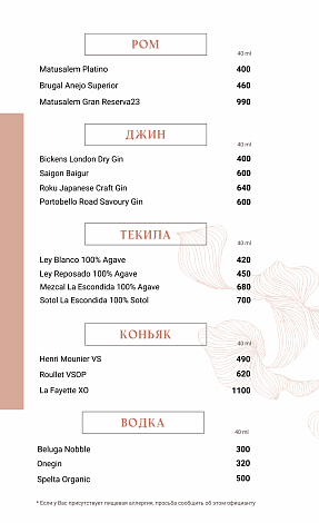 Крепкие напитки