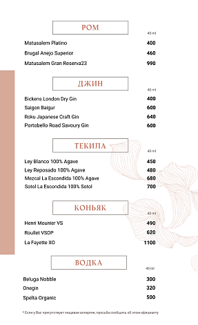 Крепкие напитки