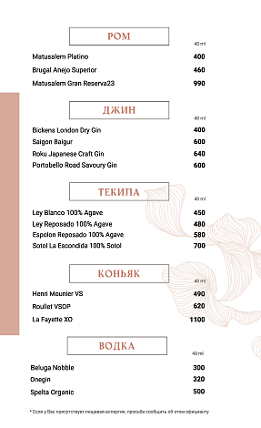 Крепкие напитки